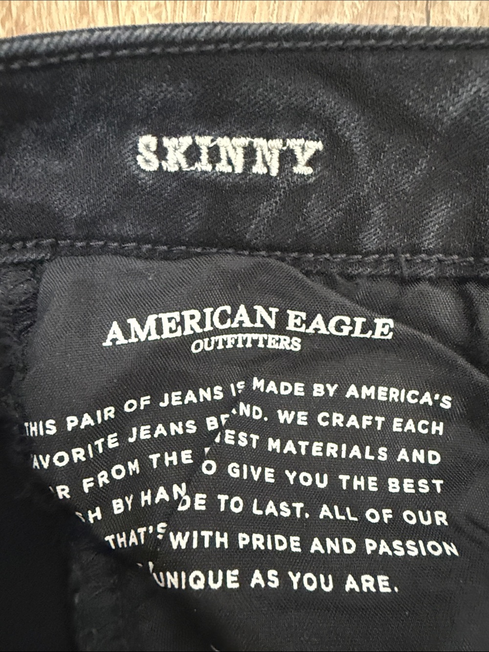 American Eagle Outfitters Women’s Dark Gray/Black Skinny Jeans - Picture 7 of 11